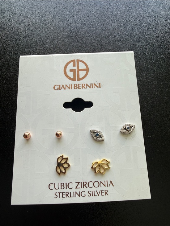 Giani Bernini Jewelry - Giani Bernini earring stud set multiple designs cubic zirconia & sterling silver